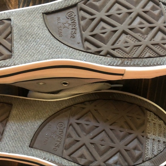 Converse Chuck Taylor Double Tongue Grey/Pink Pop/Wht Girl's Sneakers-Size 1 - Picture 4 of 5